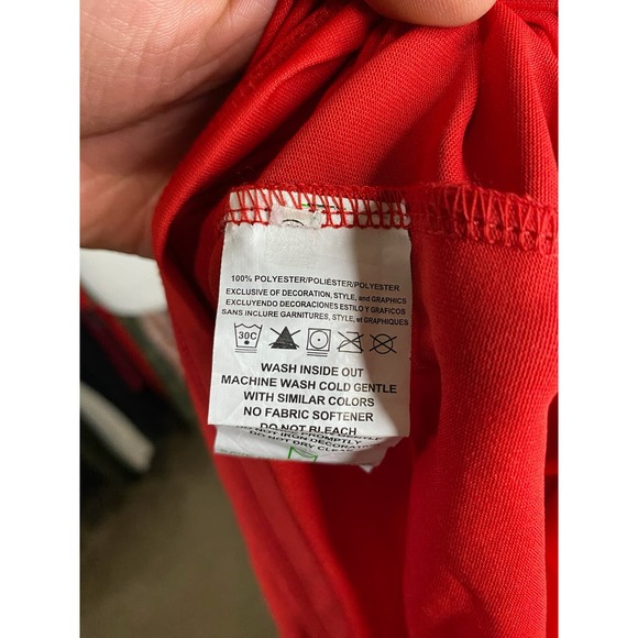 Majestic size L Unisex red Phillies short sleeve t-shirt 0716 - Picture 5 of 6